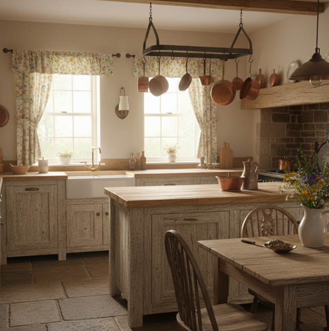 Summer house Kitchen interior by Liudmila Viynskovsky