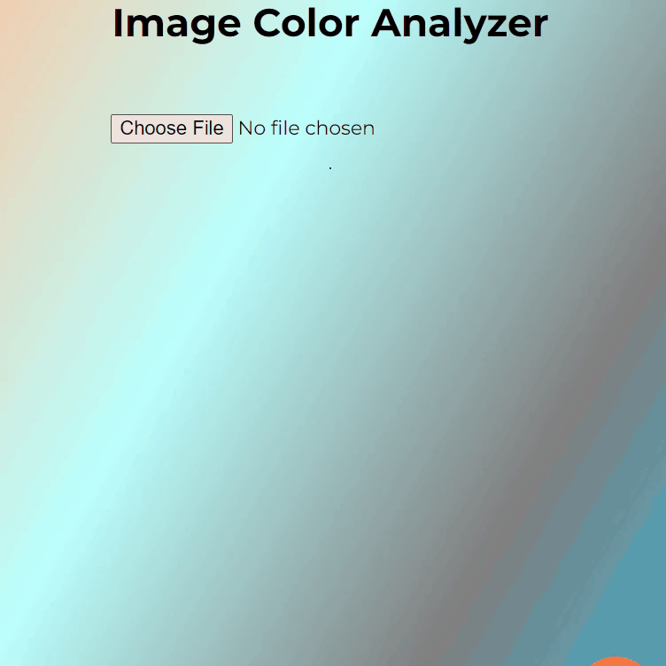 Color Analyzer web app created by Mila Tsiarskikh