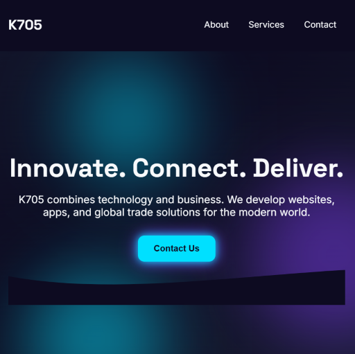 Business page created by Mila Tsiarskikh for K705 Ltd